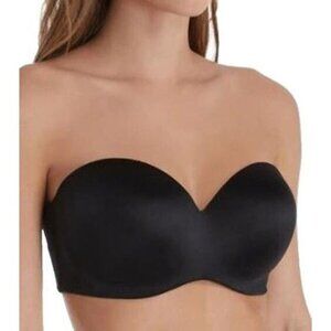 Lilyette Size 38D NEW Black 983 Custom Lift Strapless Convertible Underwired Bra